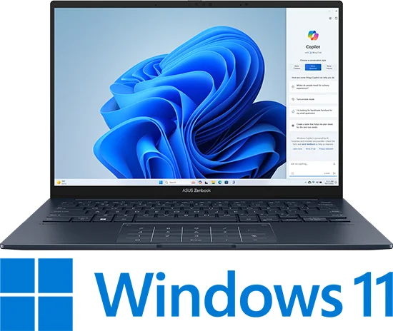 מחשב נייד Asus Zenbook 14 UX3405CA-ST1002W - צבע Ponder Blue - נרתיק כלול בתוך האריזה כמתנה!