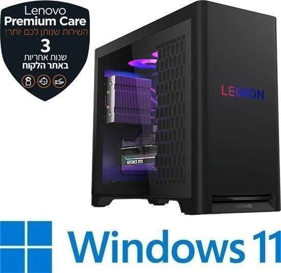 מחשב מותג גיימינג Lenovo Legion T5-30IAX10 Tower 90YE004VYS