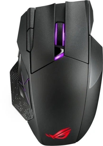 עכבר גיימינג אלחוטי/חוטי Asus ROG Spatha X RGB - צבע שחור