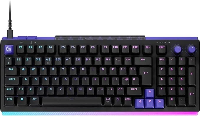 מקלדת גיימינג מכאנית Logitech G512 X 98 RGB TMR Analog - מתג Linear - צבע שחור