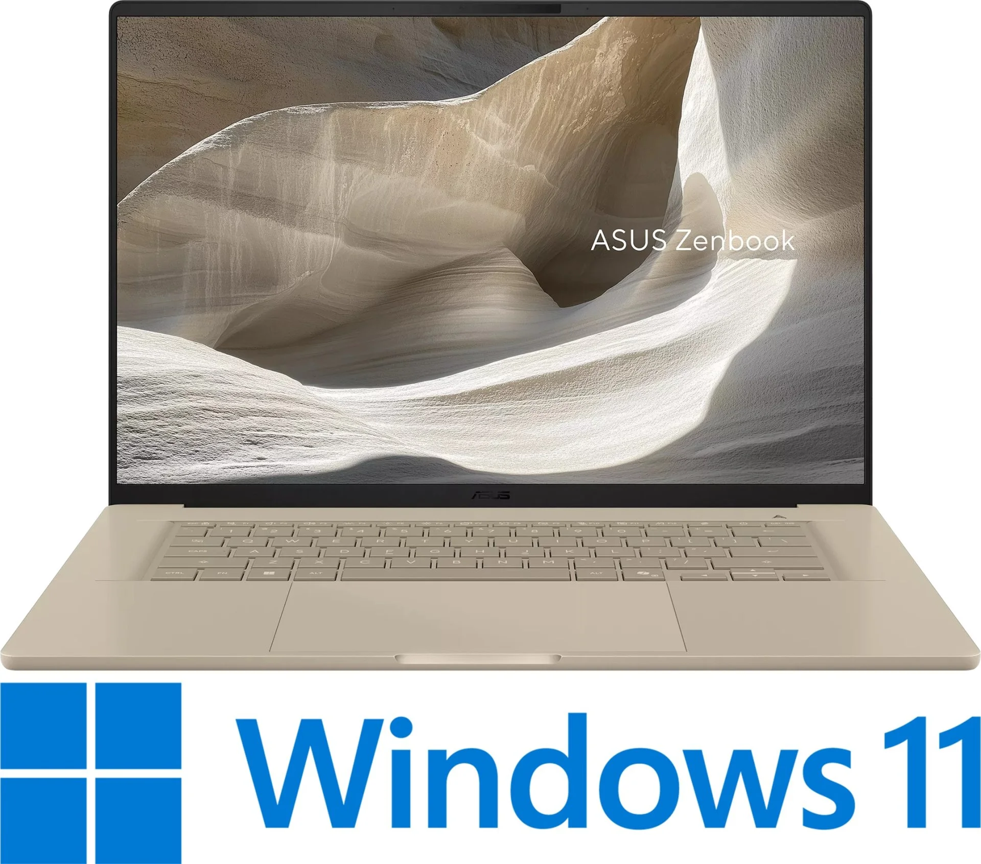 מחשב נייד Asus Zenbook A16 UX3607QA-SH033W - צבע Zabriskie Beige - נרתיק כלול בתוך האריזה כמתנה!