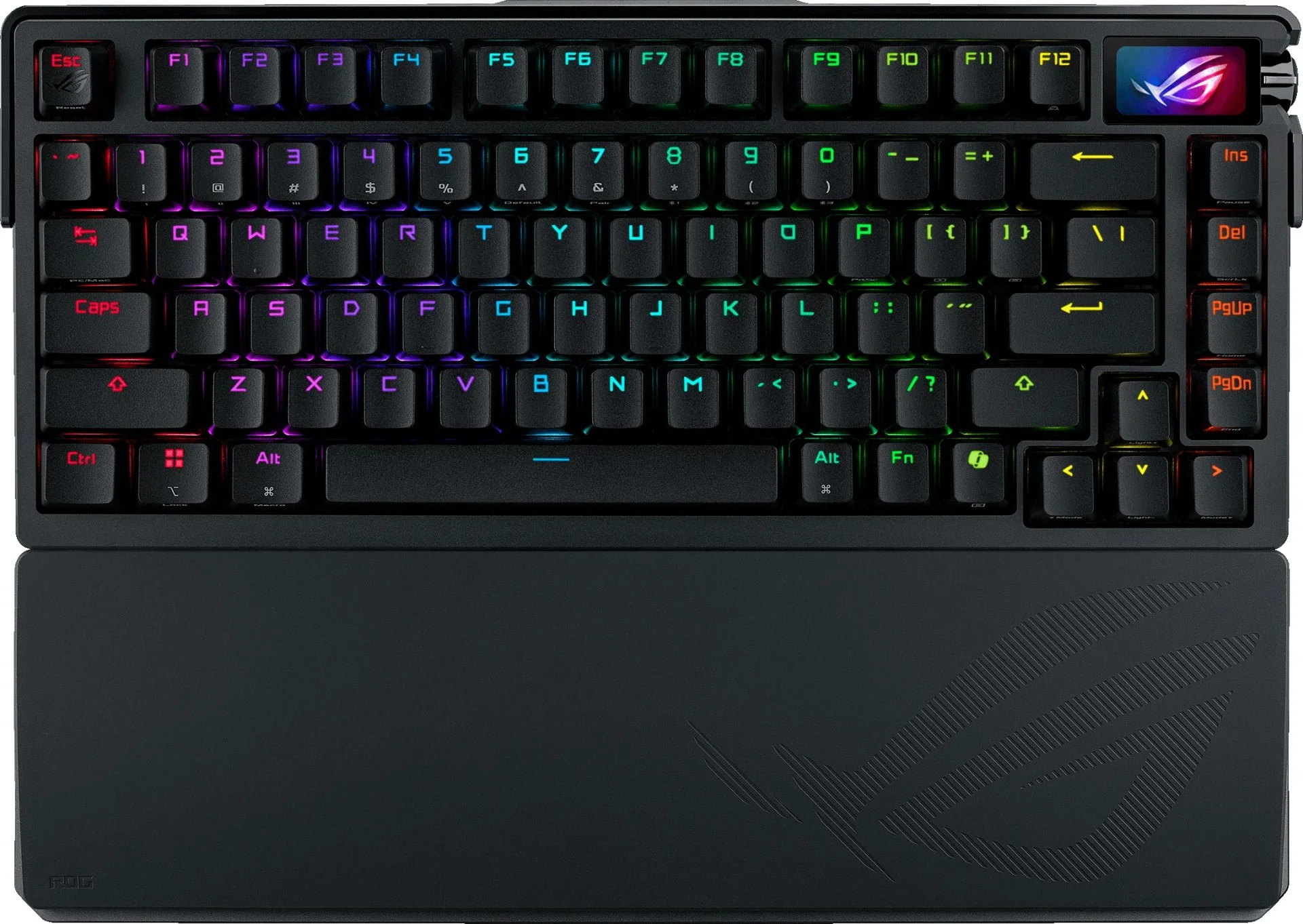 מקלדת גיימרים מכנית אלחוטית Asus ROG Azoth Extreme - צבע שחור - סוג מתג NX Snow לינארי שקט
