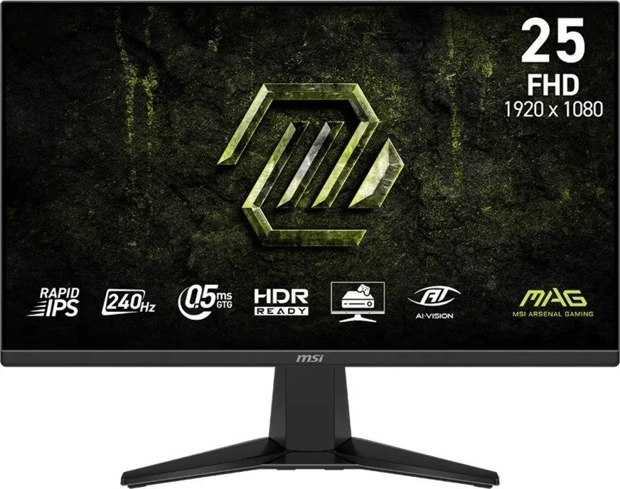 מסך מחשב גיימינג ''MSI MAG 255F X24 FHD 240Hz 24.5