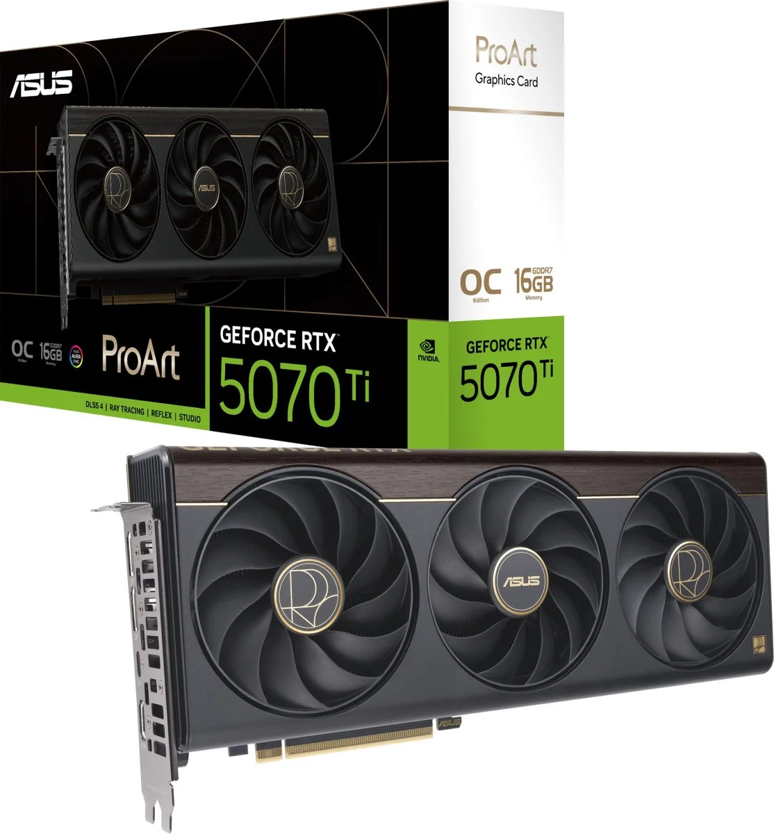 כרטיס מסך Asus ProArt RTX 5070 TI 16GB GDDR7 OC Edition