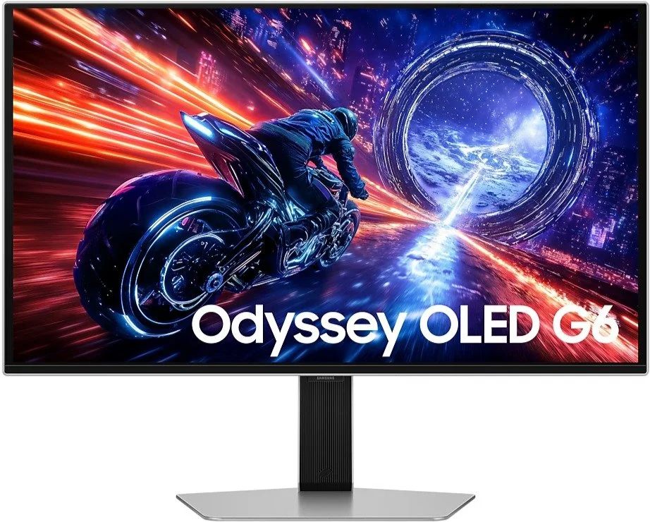 מסך מחשב גיימינג ''Samsung Odyssey G6 S27FG602SU QHD OLED 27 - צבע שכסוף