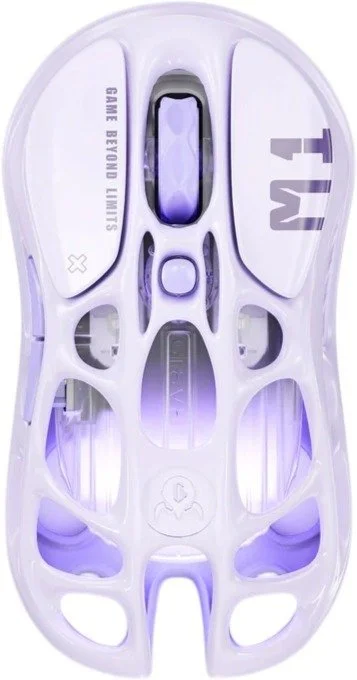 עכבר גיימינג אלחוטי GravaStar Mercury M1 Pro - צבע Lavender Purple