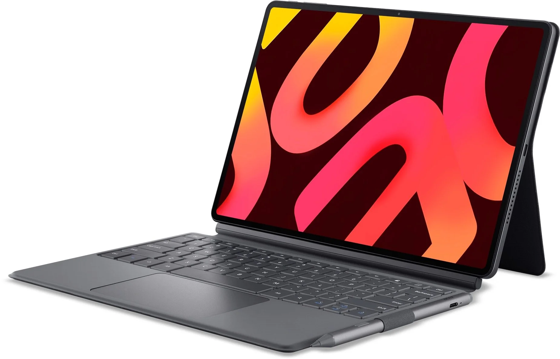 טאבלט 14.2 אינץ'Acer Iconia Duo Tab S12 8GB+256GB ‎ - צבע שחור - כולל עט Stylus, מעמד מגנטי ומקלדת Portfolio