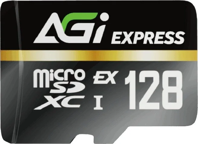 כרטיס זיכרון AGI TF338 Micro SDXC Express U3 C10 V30- נפח 128GB