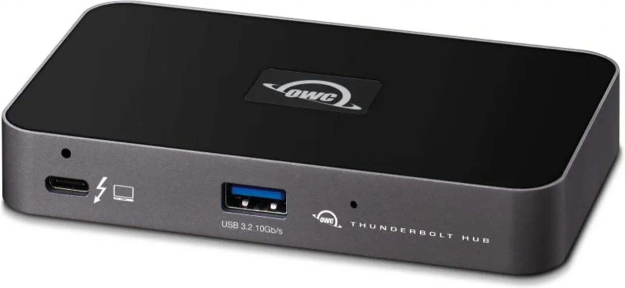 מפצל Thunderbolt 4 עם 3 חיבורי Thunderbolt 4 ו־USB-A דגם Thunderbolt Hub מבית OWC