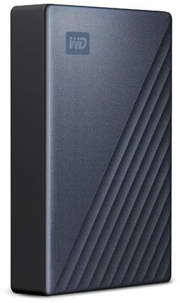 כונן קשיח חיצוני נייד Western Digital My Passport Ultra WDBFTM0040BBL 4TB USB-C 3.0 - צבע כחול