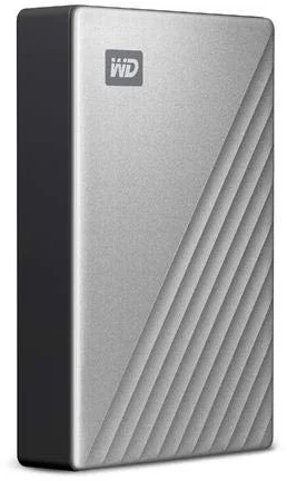 כונן קשיח חיצוני נייד למחשבי Western Digital My Passport Ultra WDBPMV0040BSL 4TB USB-C 3.0 - Mac - צבע כסוף