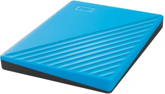 כונן קשיח חיצוני נייד Western Digital My Passport WDBYVG0020BBL 2TB USB 3.2 - צבע כחול