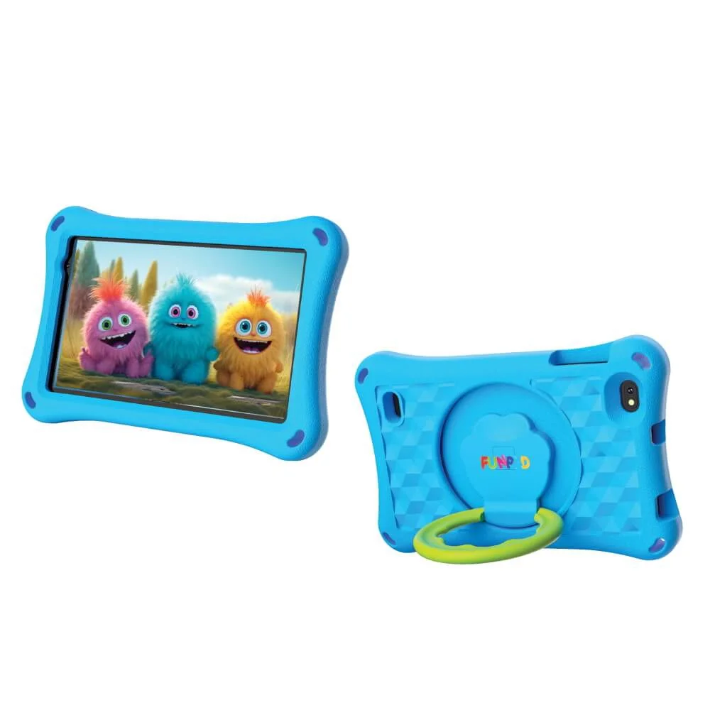 טאבלט לילדים 8" כולל תקשורת סלולרית FunPad פאן-פד FunPad Max WiFi+4G 64GB/4GB כחול