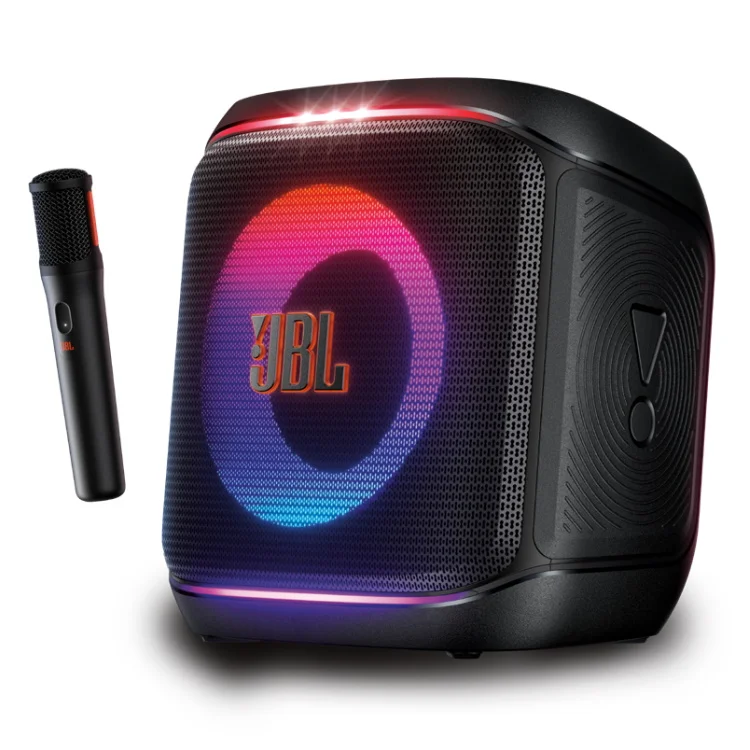 רמקול בידורית נייד כולל מיקרופון אלחוטי JBL ג'יי בי אל Encore 2 Party Box שחור