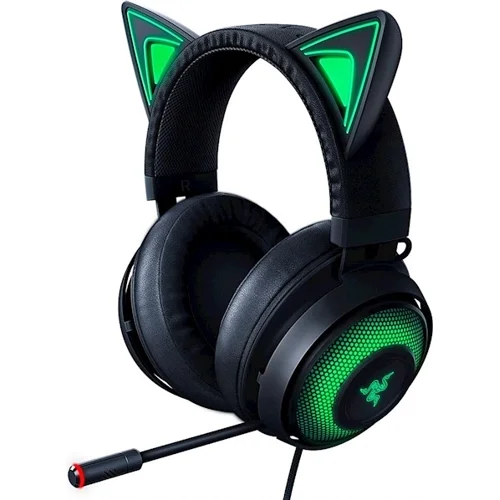 אוזניות גיימינג חוטיות Razer רייזר Kraken Kitty Edition - שחור